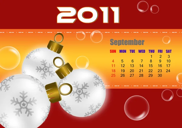 calendar september 2011. September of 2011 calendar