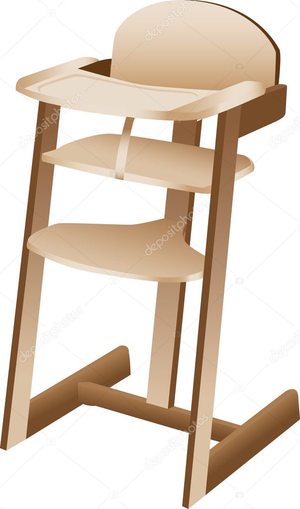 Toddler Wooden High Chair