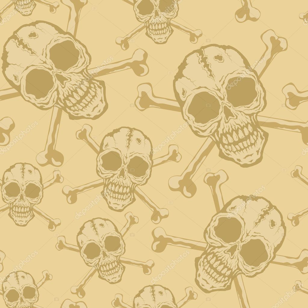background of skulls
