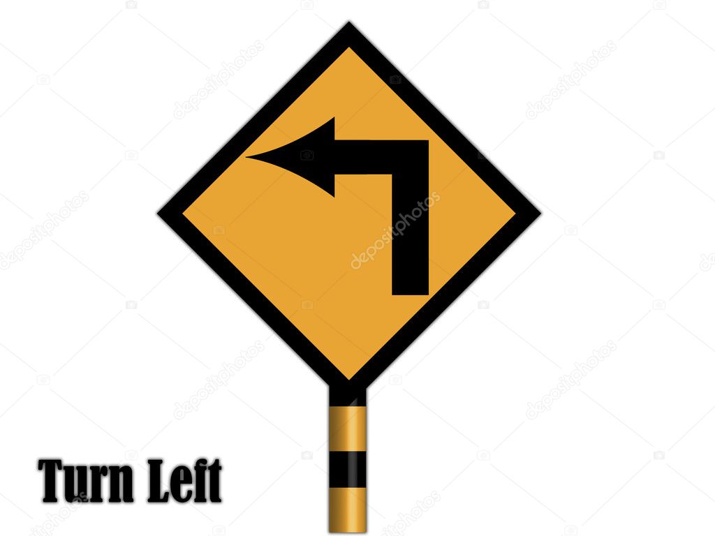 Turn left — Stock Photo © manost 5335597