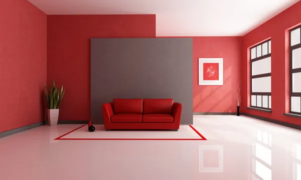 Red and brown lounge