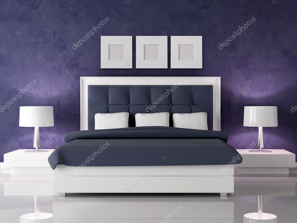 Chambre violet foncé — photographie archideaphoto © #4967585