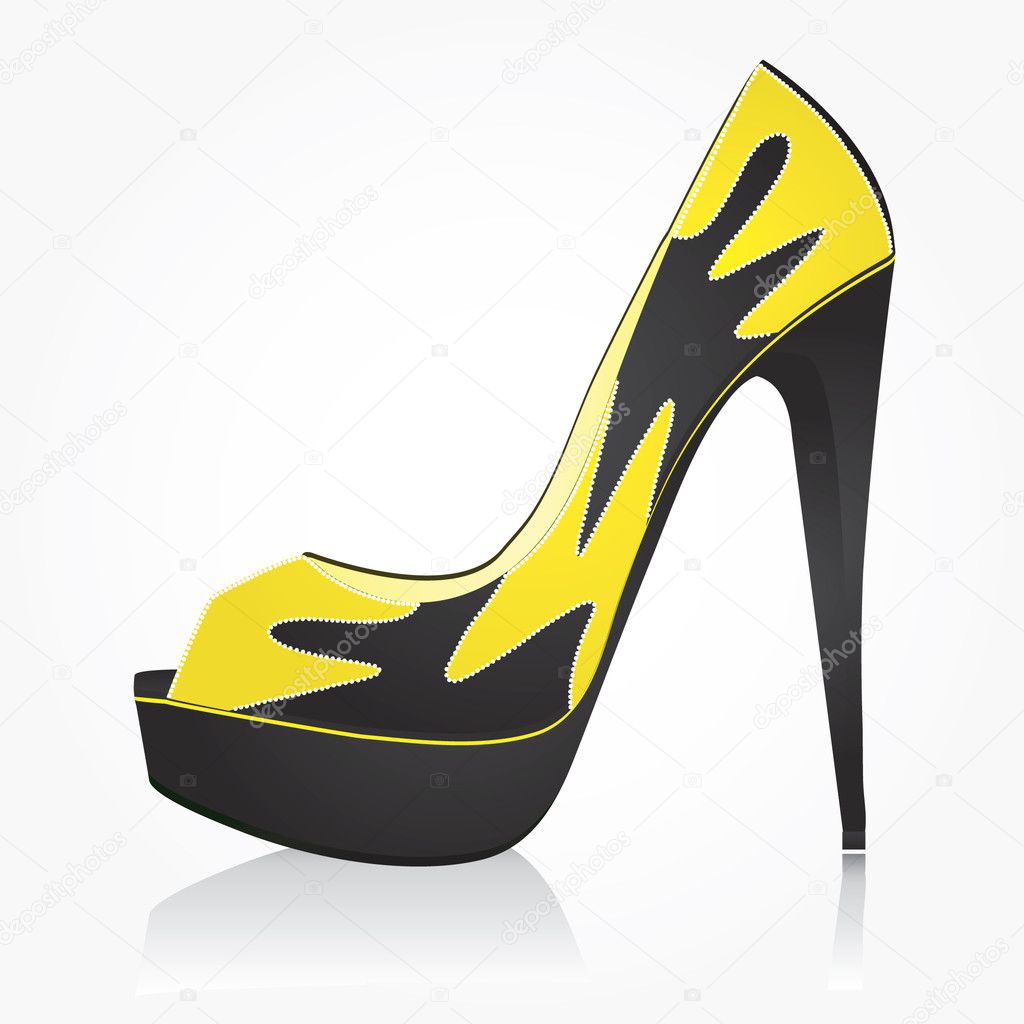 Fashion women shoe - Stock Illustration