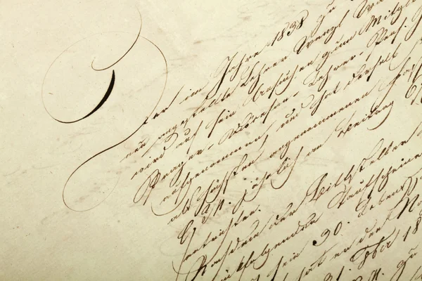 Old hand written letter