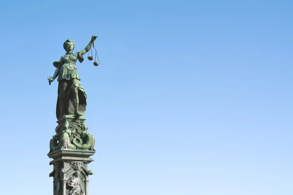 Statue of Lady Justice with scales