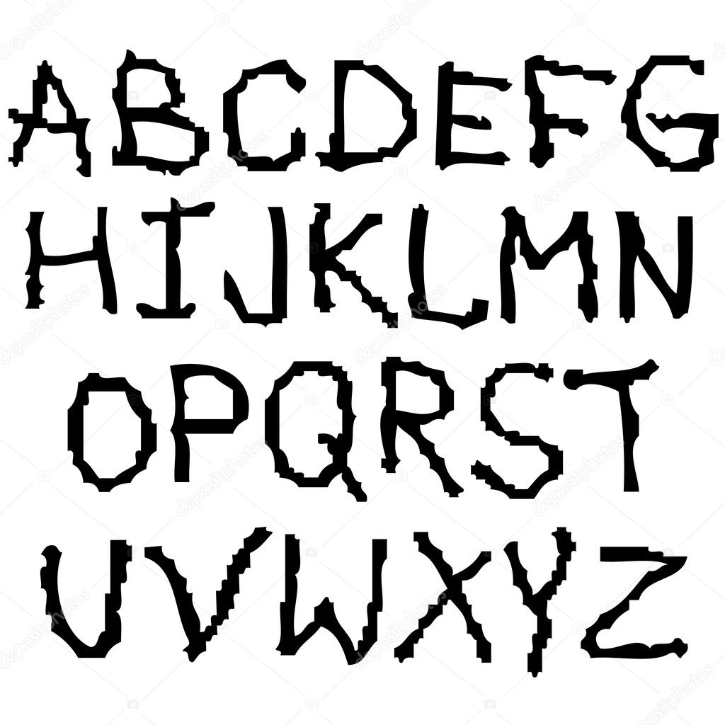 alphabet handwritten