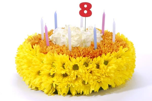 Flowers birthday cake