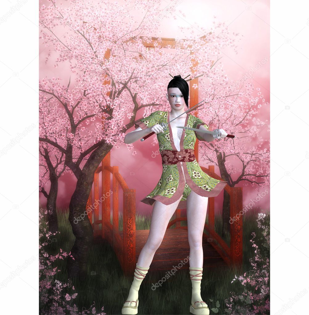 Samurai Girl | Stock Photo © Annegret Ebert #5299274