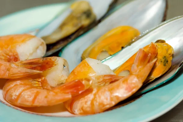 Dish with shrimp