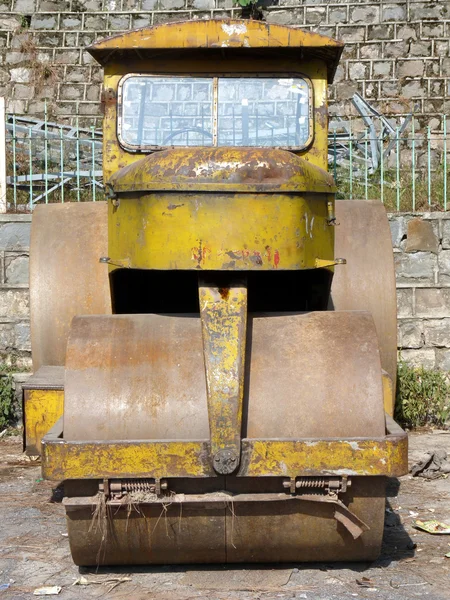 Road Roller used for Levelling the Roads Under Construction.