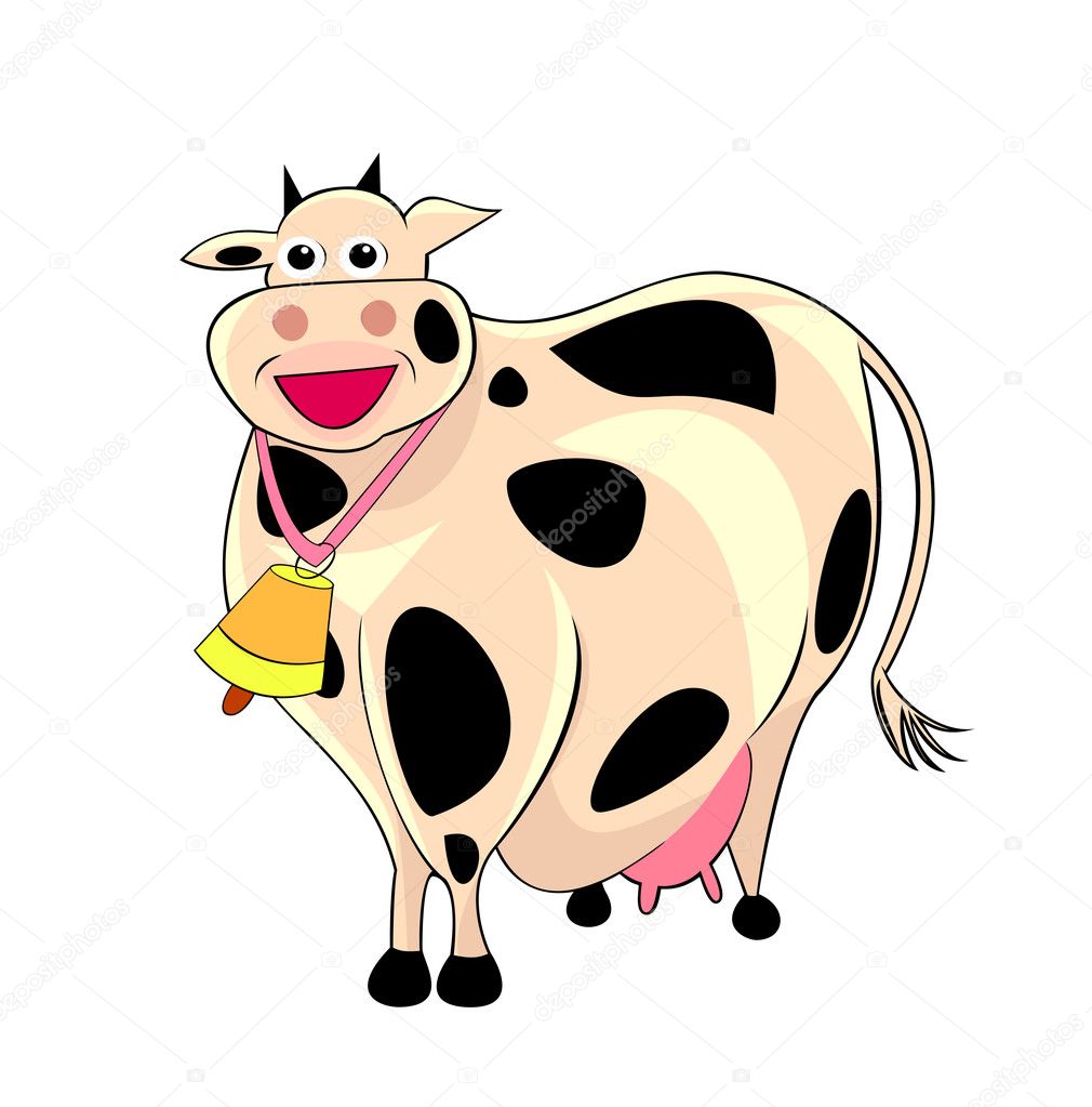 Funny Fat Cow — Stock Vector © Liole 5331669