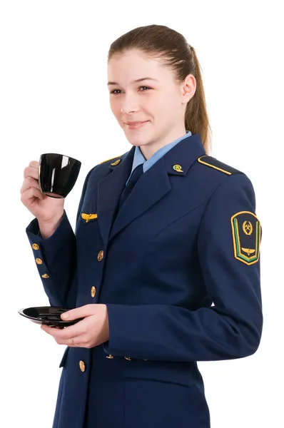 Mädchen in Uniform — Stockfoto