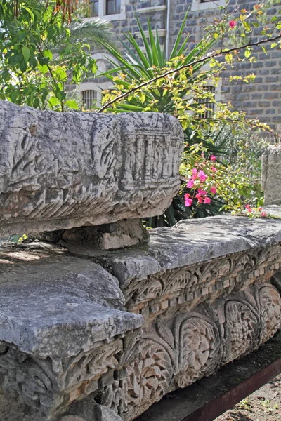 Fragment Romans Ruins Capernaum Israel — Stock Photo, Image