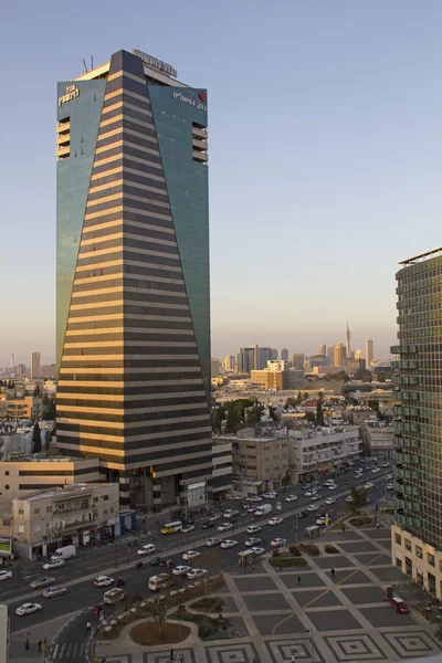 Cityview af Aften Tel-Aviv.Israel - Stock-foto