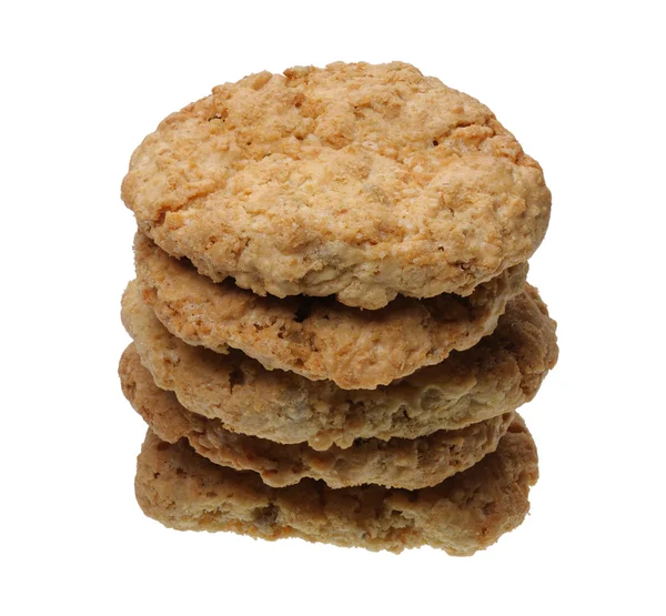 Een stapel van cookies, geïsoleerd — Stockfoto