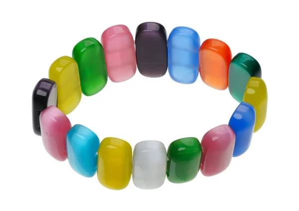Multicolored bracelet, isolation — Stock Photo, Image