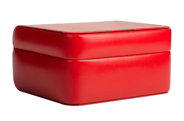 Caixa vermelha, isolada — Fotografia de Stock