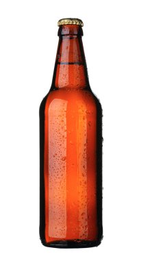 Beer bottle, isolated clipart