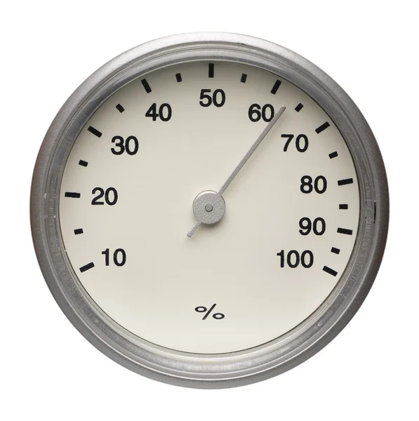 stock image Dial of hygrometer, isolated