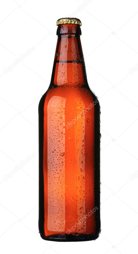 Beer bottle, isolated