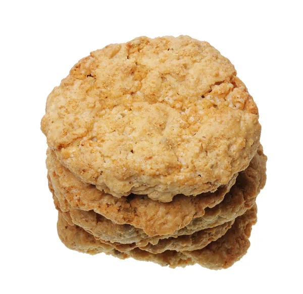 Uma pilha de biscoitos, isolados — Fotografia de Stock