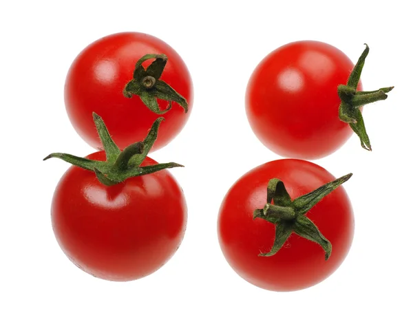 Červená tomatto, izolované — Stock fotografie
