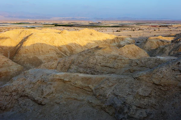 Arava sivatag az első napsugarak — Stock Fotó