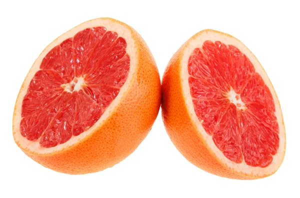 Dva křížové části grapefruitu — Stock fotografie