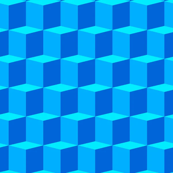 Abstracte achtergrond met blauwe 3D-kubussen — Stockvector