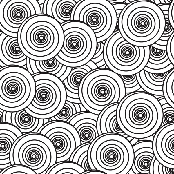 Fond abstrait avec des cercles en spirale — Image vectorielle