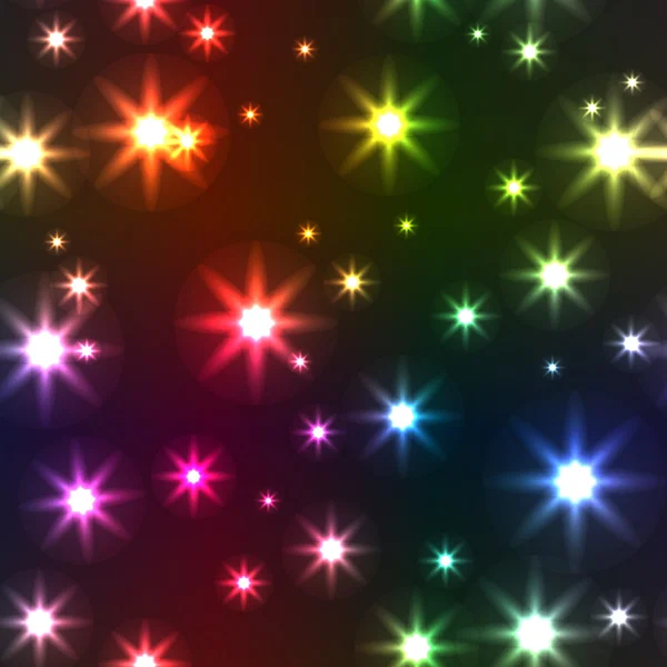 Abstrakter Hintergrund Mit Kunterbunten Sternen Nahtloses Muster Vektorillustration Folge — Stockvektor