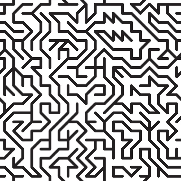 Abstrakter Hintergrund mit komplexem Labyrinth — Stockvektor