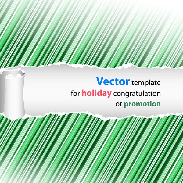 Vector style design for a holiday congratulation — Stock Vector