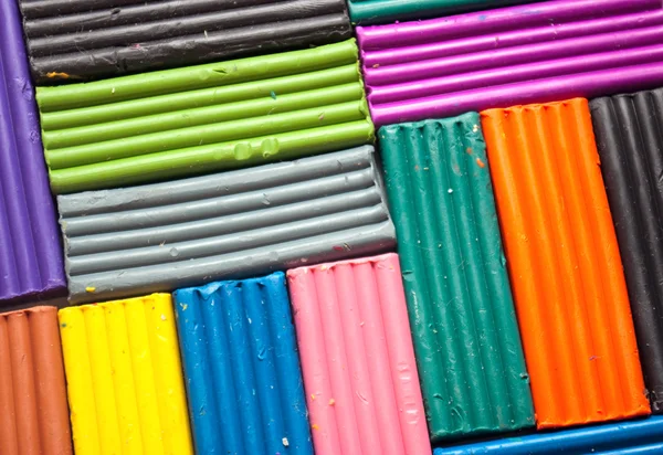 Set kleurrijke plasticine — Stockfoto