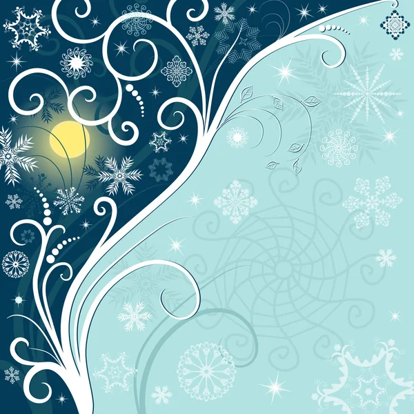 Marco azul de Navidad — Archivo Imágenes Vectoriales
