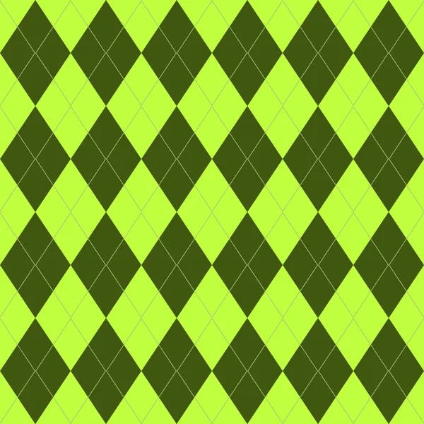 Pattern with green rhombuses — Stock Vector