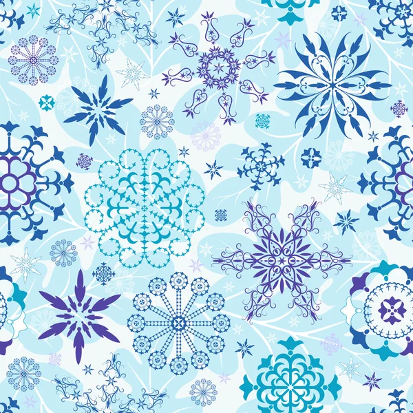 Fond d'écran de Noël bleu sans couture — Image vectorielle