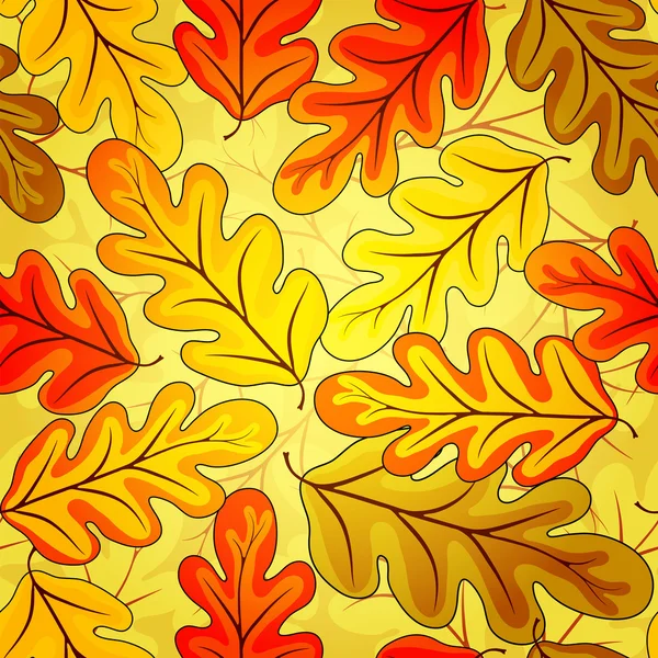 Floral seamless autumn`s pattern — Stock Vector