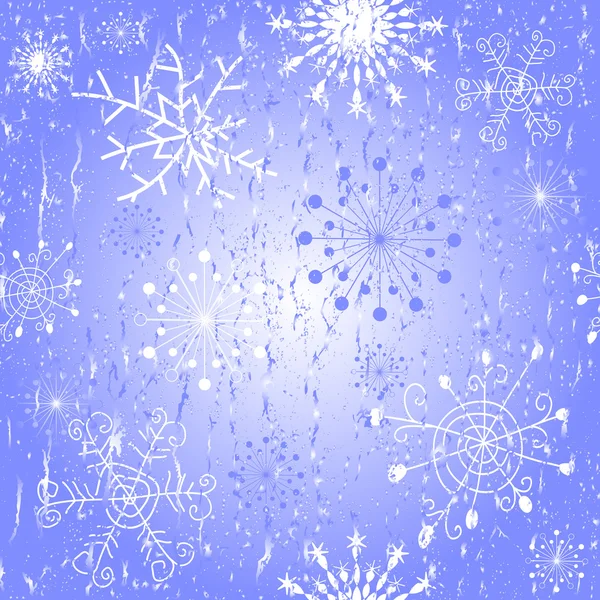 Seamless blue Christmas pattern — Stock Vector