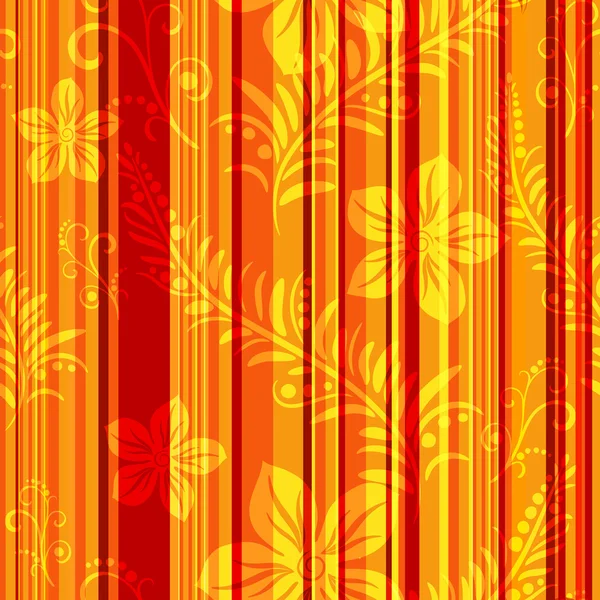 Motif rayé orange-rouge sans couture — Image vectorielle