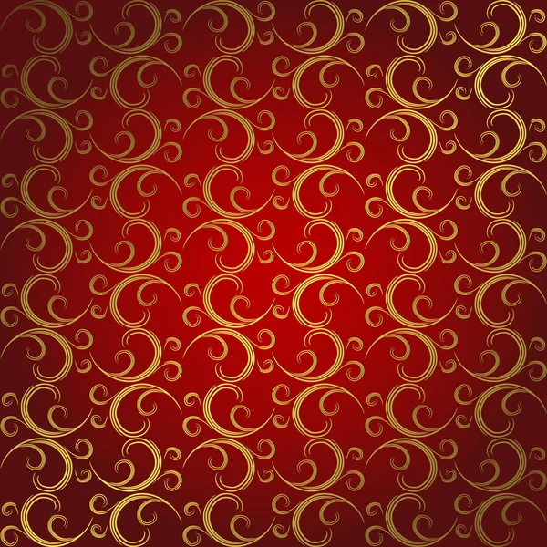 金红色无缝模式 (矢量) — 图库矢量图片