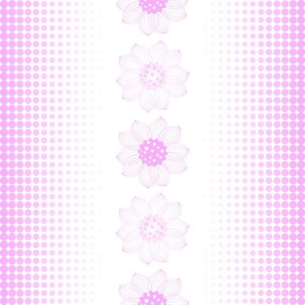 Repetir patrón rosa-blanco — Archivo Imágenes Vectoriales
