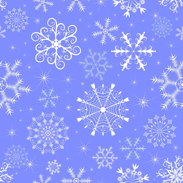 圣诞蓝色无缝模式 — 图库矢量图片