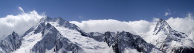 Mountain panorama. Caucasus, region Dombay. clipart