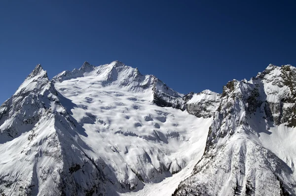 Gletsjer Dzhuguturlyuchat Kaukasus Dombay — Stockfoto