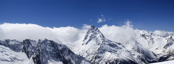 Panorama Gór Kaukazu Dombay — Zdjęcie stockowe