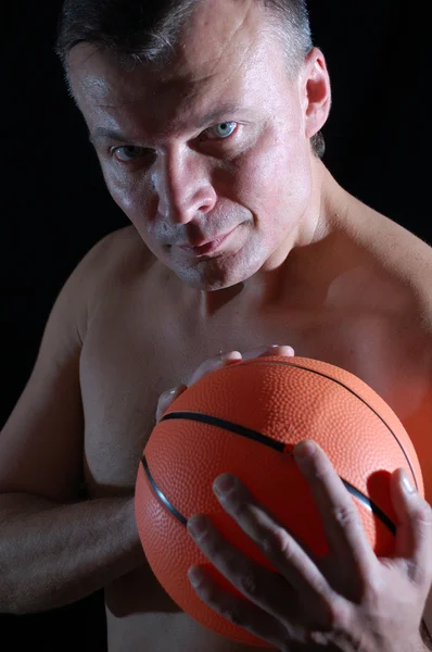 Człowiek koszykówki — Zdjęcie stockowe