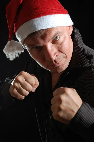 stock image Aggressive Santa