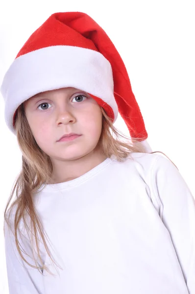 Thoughtful Christmas child — Stock Photo, Image