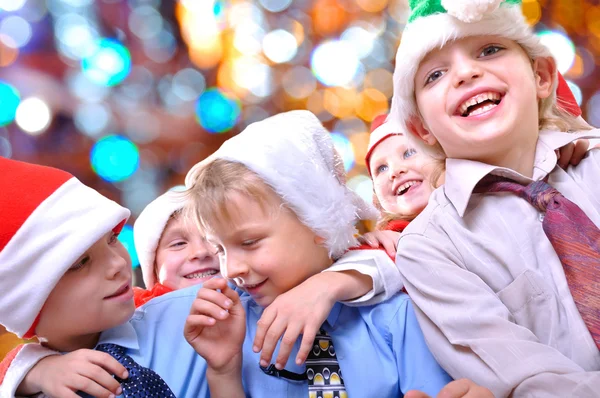 Natal crianças felizes — Fotografia de Stock
